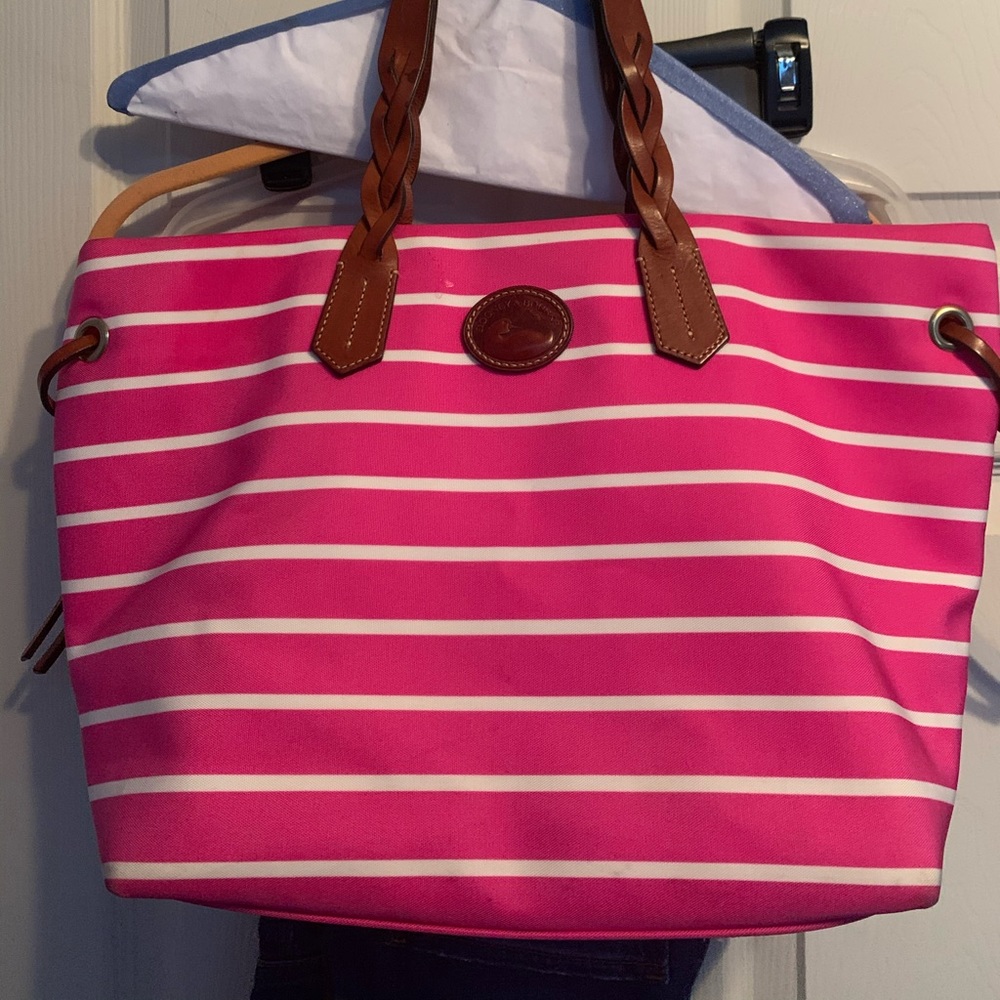 Dooney & Bourke pink/white tote